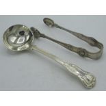 Victorian hallmarked Sterling silver Kings Pattern sauce spoon Charles Boyton (II), London, 1901 and