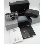 Leica C1 35mm compact camera, boxed with leather case, instructions and guarantee card.