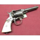 Rare first model Remington F. Beals patent .31 cal 5 shot single action percussion revolver,