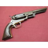 Colt Dragoon .44 cal 6 shot single action revolver with fluted cylinder, 7" part round part