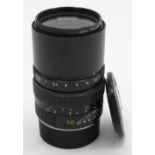 Leica Elmarit 90mm F2.8 M fit lens, in black finish