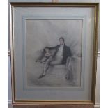 Beal House Collection - William Moore (1790 - 1851); "Father and Son, Saltmarsh Hall 1829"