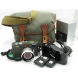 Leica M 8.2 digital rangefinder camera, limited edition Safari green, with Leica Elmarit 28mm F2.8