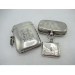 Edw.VII hallmarked Sterling silver Sovereign case by James Deakin & Sons, Chester, 1905, a Victorian