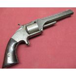 Smith & Wesson Model No 2 Old Model Revolver .32 cal 6-shot rimfire. 5 inch octagonal barrel stamped