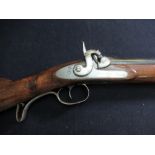 B. Cogswell of London .577 percussion cap rifle with 33" barrel with rear adjustable ladder sights