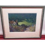 Elizabeth A Smith (British Contemporary): 'Summer Garden', pastel, signed, titled on label verso,