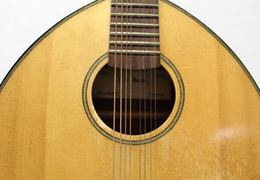 Flat backed eight string mandolin, made by P. S. Royle of Manchester, England, in original padded - Image 2 of 2