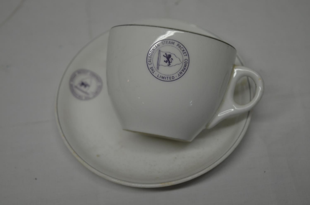 Collection of vintage and modern railway related crockery, cups, saucers, teapot, two LNER cathedral - Image 6 of 8