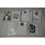 A4 presentation albums including a large number of NASA mission patches from the Apollo programme.
