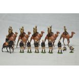 9 vintage Britain’s Camel Corps mounted riders and Camels and 9 other Britain’s figures, one on