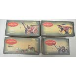 Four boxed Corgi diecast steam models including Fowler BG crane engine, Bedford TK low-loader and