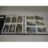 Folder containing approximately three hundred postcards of castles such as Tonbridge, Tor Woodlee,