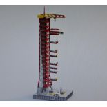 Unbranded Lego type Saturn V launch tower, no box included and instructions on a USB stick.