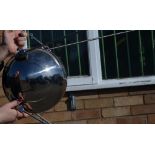 Metal ceiling hanging scale replica of "Sputnik", the worlds first operational satellite. With