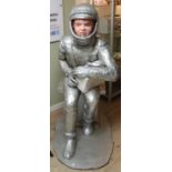 "Boris the spaceman" Lifesize papier mache/fibreglass figure of a cosmonaut, previously displayed at