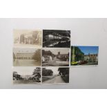 Local North Yorkshire photographic postcards to include Malton, Hunmanby, Scarborough, Langton (7)