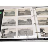 Folder containing approximately four hundred postcards of Carisbrooke Castle