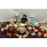 Collection of Georgio Beverly Hills Collectors bears including 1998, millennium, 2004, 2005, 2008