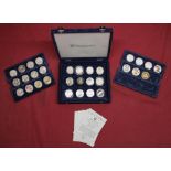 Official Silver Coins of the United States of America $1 dollar collection, encapsulated and