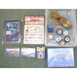 Collection of Jaws related models and ephemera, including sealed Pegasus Hobbies Great White