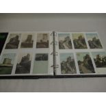 Folder containing approximately three hundred and fifty postcards of Scarborough castle