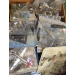 Twenty pre-built plastic model aircrafts by Amer, with stands, all still sealed in boxes (20)