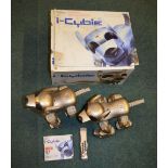 Two I-Cybie robot dogs, one controller with instructions (no battery charger)