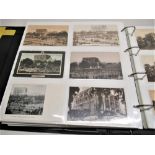 Folder containing approximately 500 postcards of castles such as Newark, Newcastle, Newport etc.