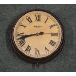 Vintage Magneta electric wall hanging clock - ex railway, plastic/Bakelite case D37cm (small chip in