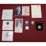 Selection Royal & Commemorative coinage to include Prince George 1st birthday gold plated, ERII