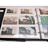 Folder containing approximately over four hundred and fifty postcards of castles such as