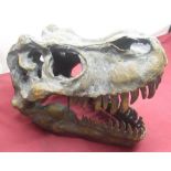 Tyrannosaurus replica skull (wall mounted)