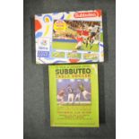 Subbuteo UEFA Euro '96 box set (no pitch mat) and a vintage Subbuteo Continental Club Edition set