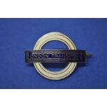 London Transport Underground Staff blue and white enamel cap pin badge