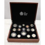 Royal Mint 2014 UK premium proof coin set, complete with original box and contents with cert.