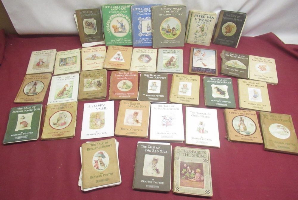 Collection of Beatrix Potter Books in various editions and conditions, three Alison Uttley books and