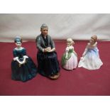 Royal Doulton figures 'The Cup of Tea' HN2322, 'Cherie' HN2341, 'Penny' HN2338 and 'Andrea'