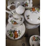 1960's Midwinter Oranges & Lemons pattern dinner and tea service, designed by John Russell, 43