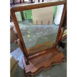 Debbie McGee Collection - Large Victorian mahogany framed dressing table mirror 62cm x 30cm x 80cm