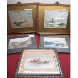 Pair of framed and mounted prints by W. Heaton Cooper entitled 'Rydal Water' and 'Grasmer', both