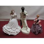 Royal Worcester figurine 'Special Occasion', and 'First Dance', Minton 'The Fisherman' (3)