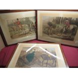 After John Leech (1817-1864); 'Gone Away', 'A Friendly Mount' and 'A Capital Finish' set of three