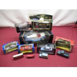 Selection of boxed model vehicles to include Burago 1:43 scale Alfa Romeo 2300 Spider 1932, Solido