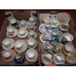 Large collection of cabinet cups and saucers together with an Asiatic Pheasant tea set and two cut