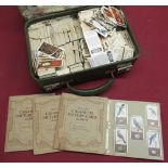 Large selection of loose cigarette cards with four Wills Picture Card albums and approx. 35 Kensitas