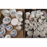 Large selection of Villeroy & Boch Naif Christmas porcelain including mugs, milk jugs, dishes, etc