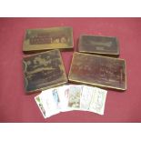 Four copper plate blocks with negative photographs incl. Victorian firemen etc, and a small number