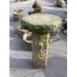Ornamental stone mushroom, H32"