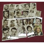 Collection of MGM and Paramount Pictures photographic postcards of Hollywood golden era actors and